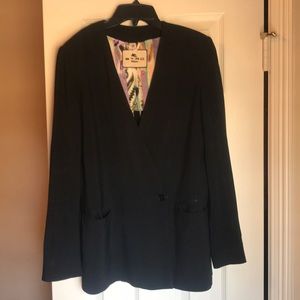 Etre Milano Black Double Breasted Blazer